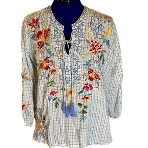 MIRO TASSLE BLOUSE JOHNNY WAS